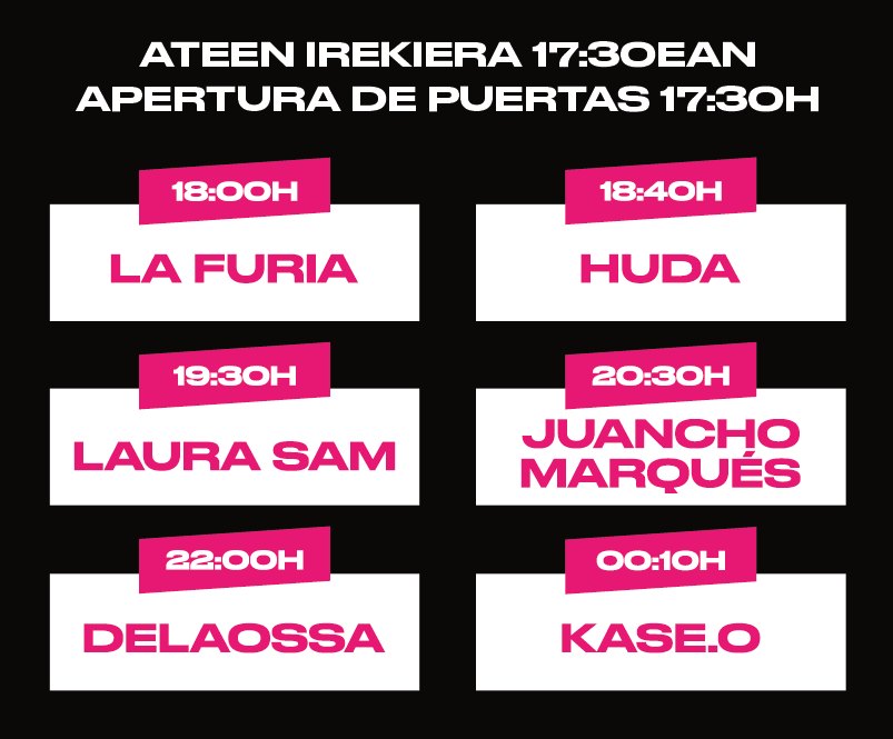 Horario del festival En Vivo 2025